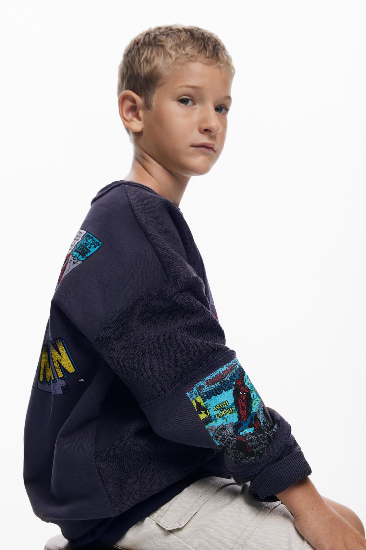 Boys's Sweatshirt pach spiderman