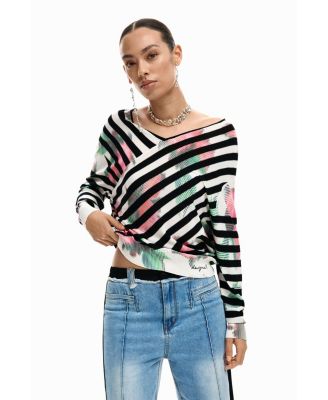 Women's Fine crossover sweater