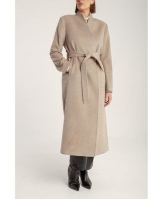 Women's Cashmere Belted Long Coat
