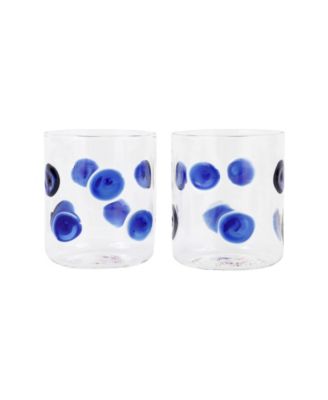 Drop Old Fashioned Whiskey Glasses, Set of 2