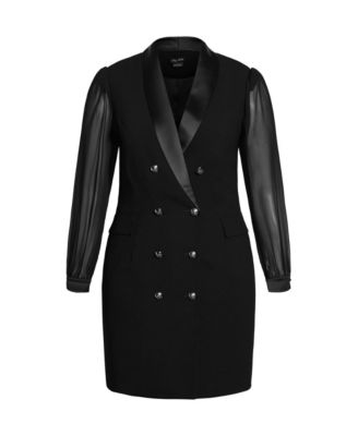 Women's Tux Seduction Mini Dress