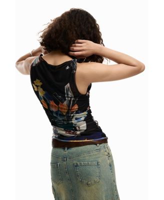 Women's Tulle floral T-shirt