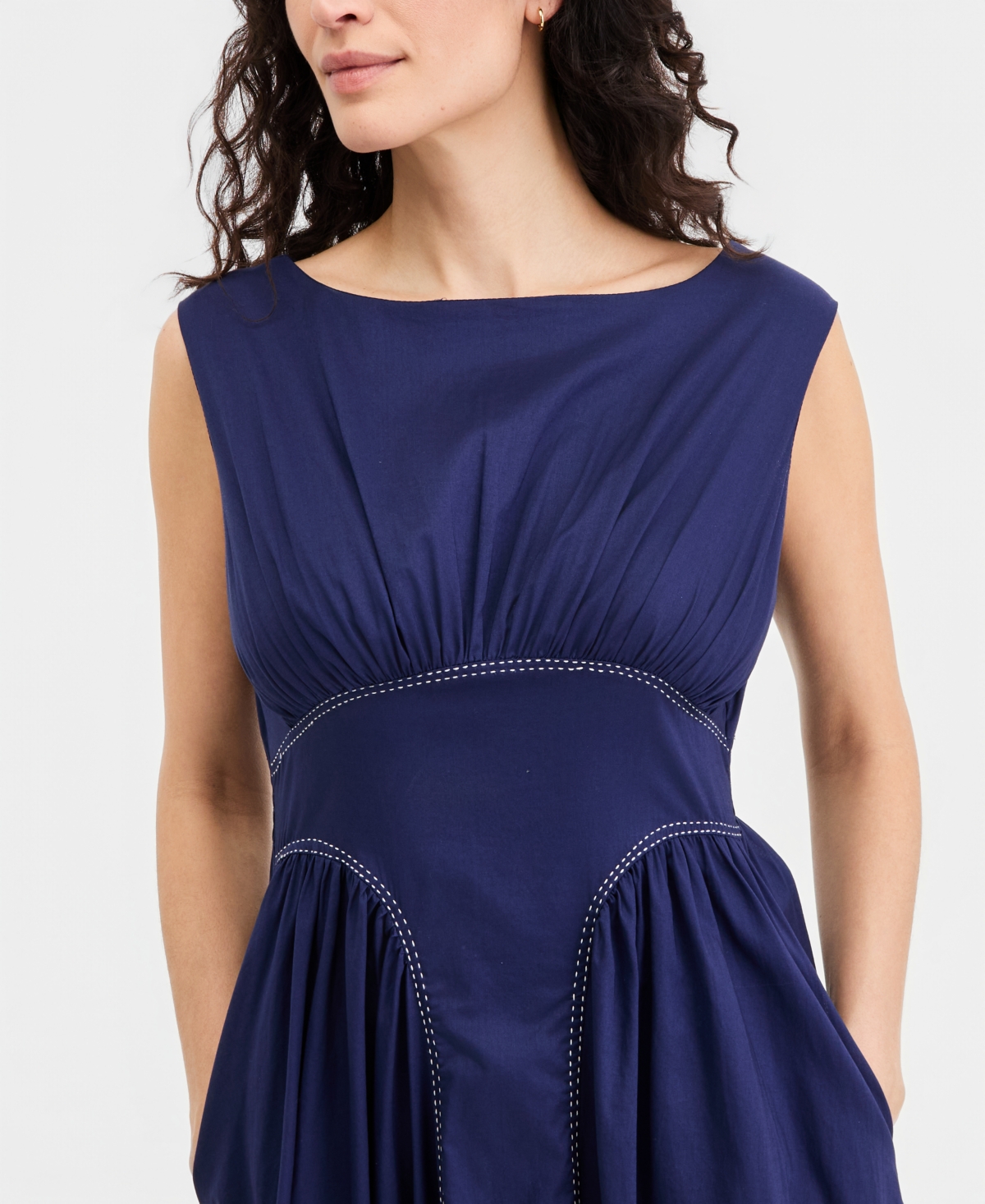 Taylor Women's Sleeveless Shirred Dress