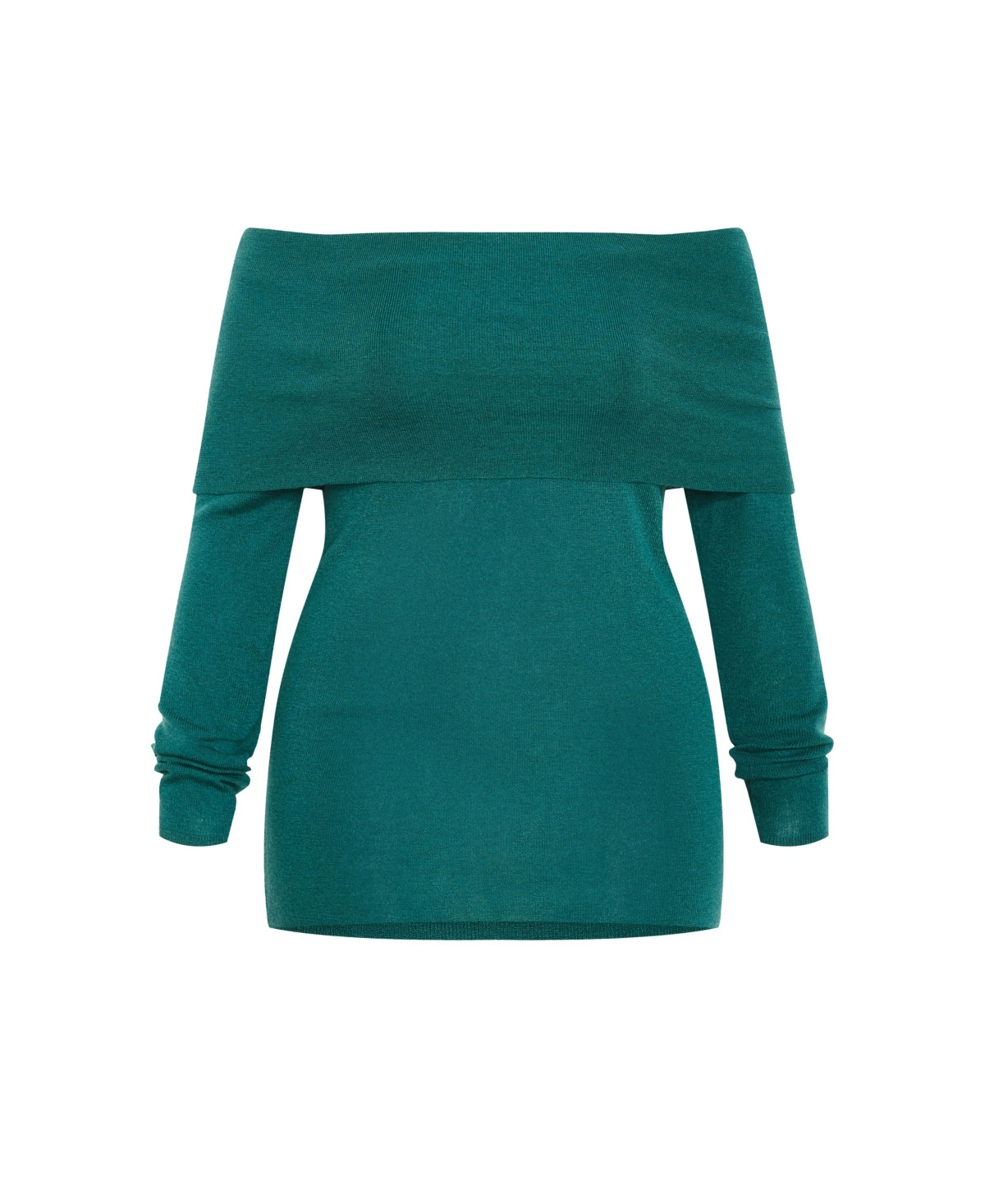 City Chic Plus Florence Off Shoulder Jumper