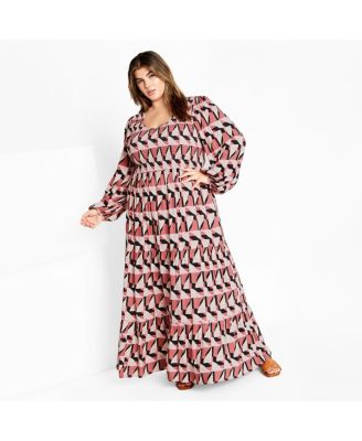 Plus Size Jayden Print Maxi Dress