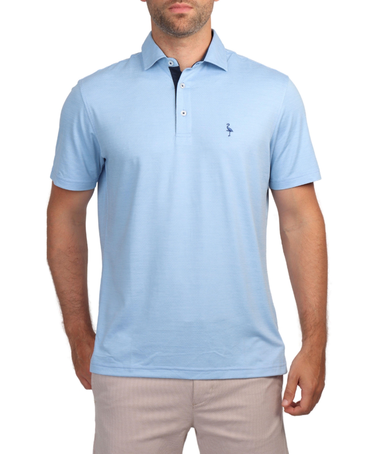 Tailorbyrd Men's Performance Mesh Short Sleeve Polo