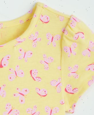 Girls' Butterfly-Print Dress