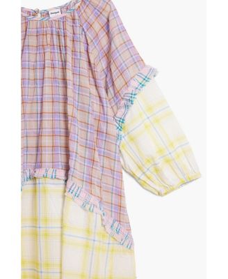 Girls Girls's Checkered dress with ruffle