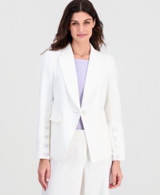 Women's One-Button Peak-Lapel Blazer