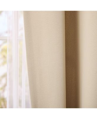 Oslo Double Layer Indoor Curtains, Room Darkening and Sheer, Grommet Top, Energy Efficient, 2-Pack Set