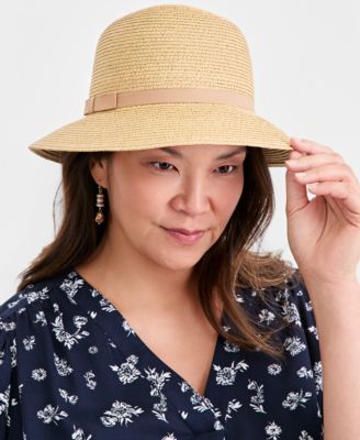 Packable Band Trim Cloche Hat