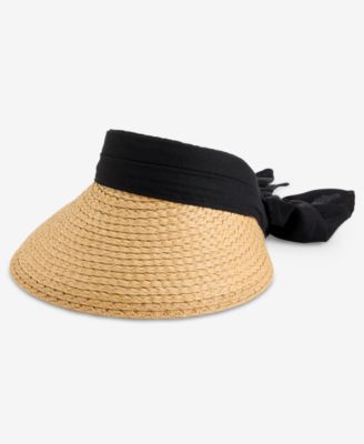 I.N.C. International Concept Tie Back Straw Visor