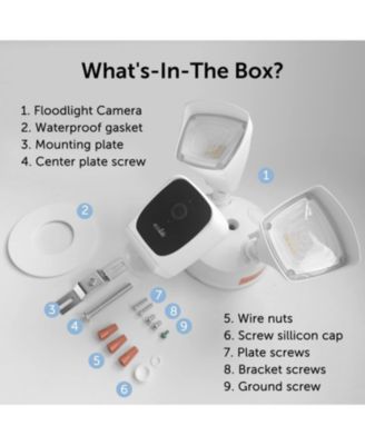 Smart WiFi 1080p HD Outdoor Surveillance Floodlight Camera