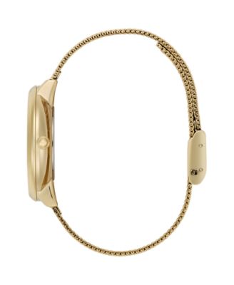 Women's Celestial Nova Gold Tone Stainless Steel Mesh Bracelet Watch, 35mm