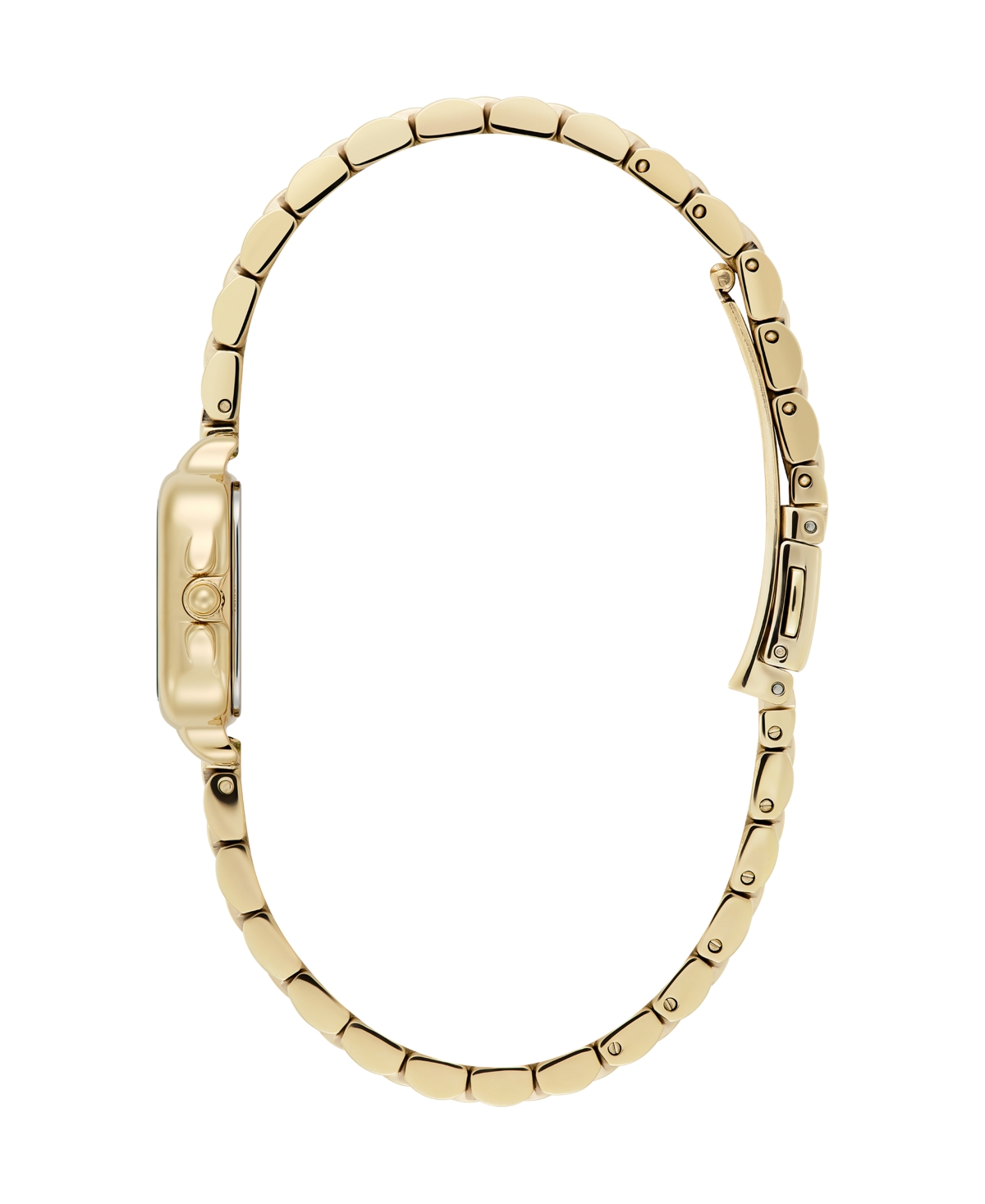 Olivia Burton Women's Mini Grosvenor Gold Tone Stainless Steel Bracelet Watch, 20mm