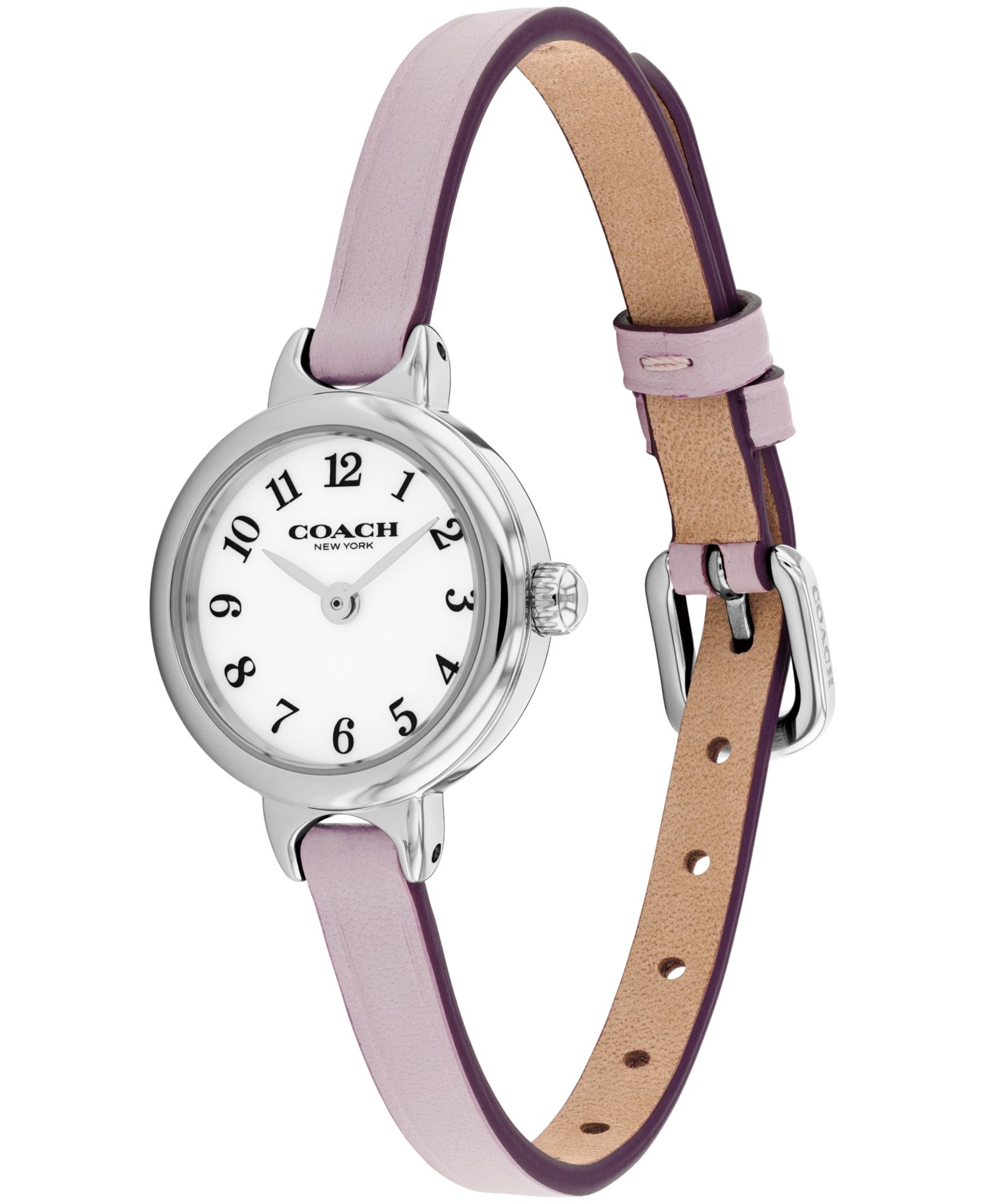 Женские часы COACH Iris Lavender Leather Strap Watch, 22.5mm — фото 3