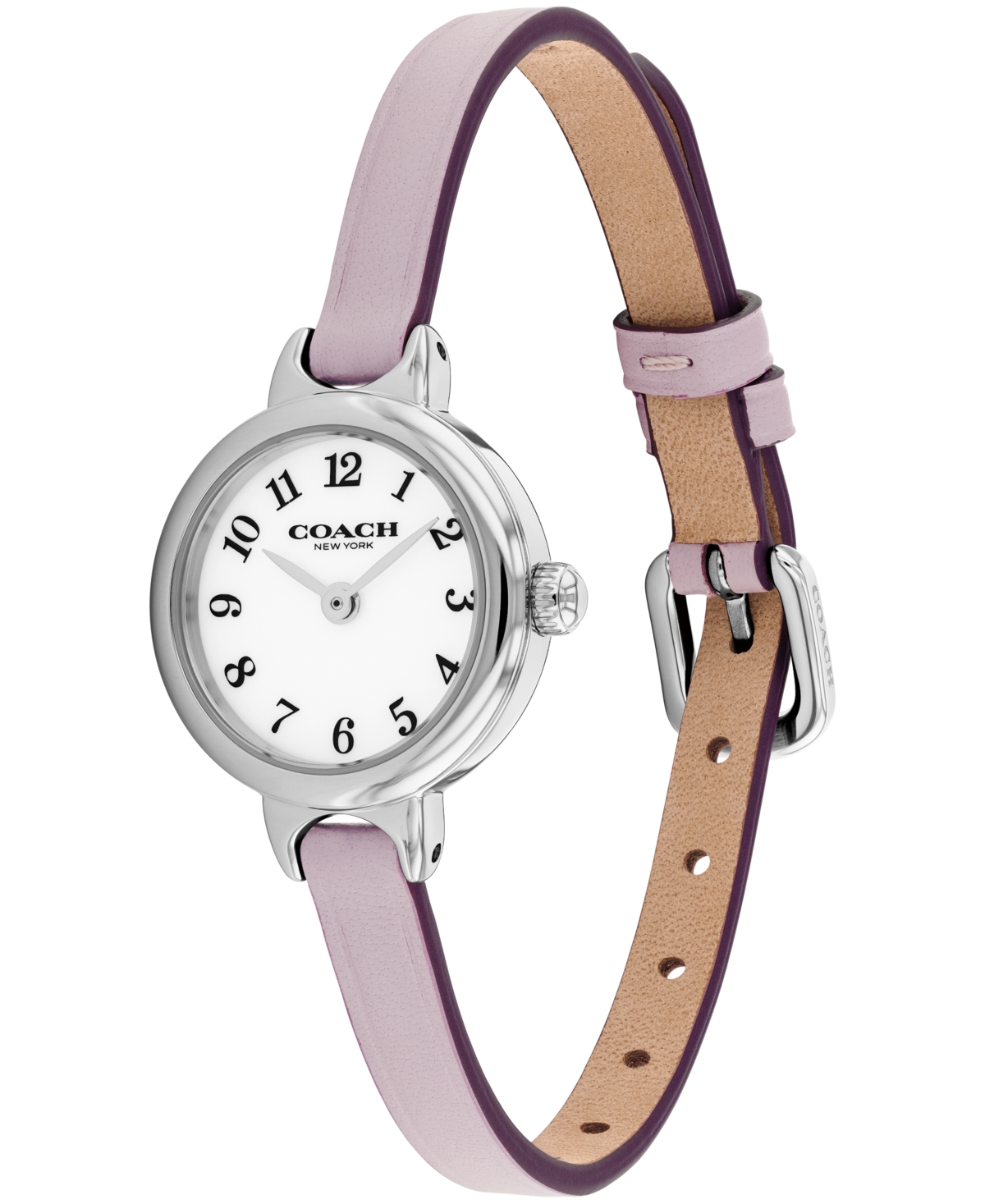 Coach Women's Iris Lavender Leather Strap Watch, 22.5mm