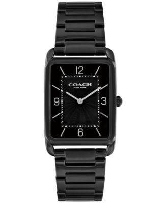 Unisex Elliot Ionic Plated Black Stainless Steel Bracelet Watch, 32x26mm