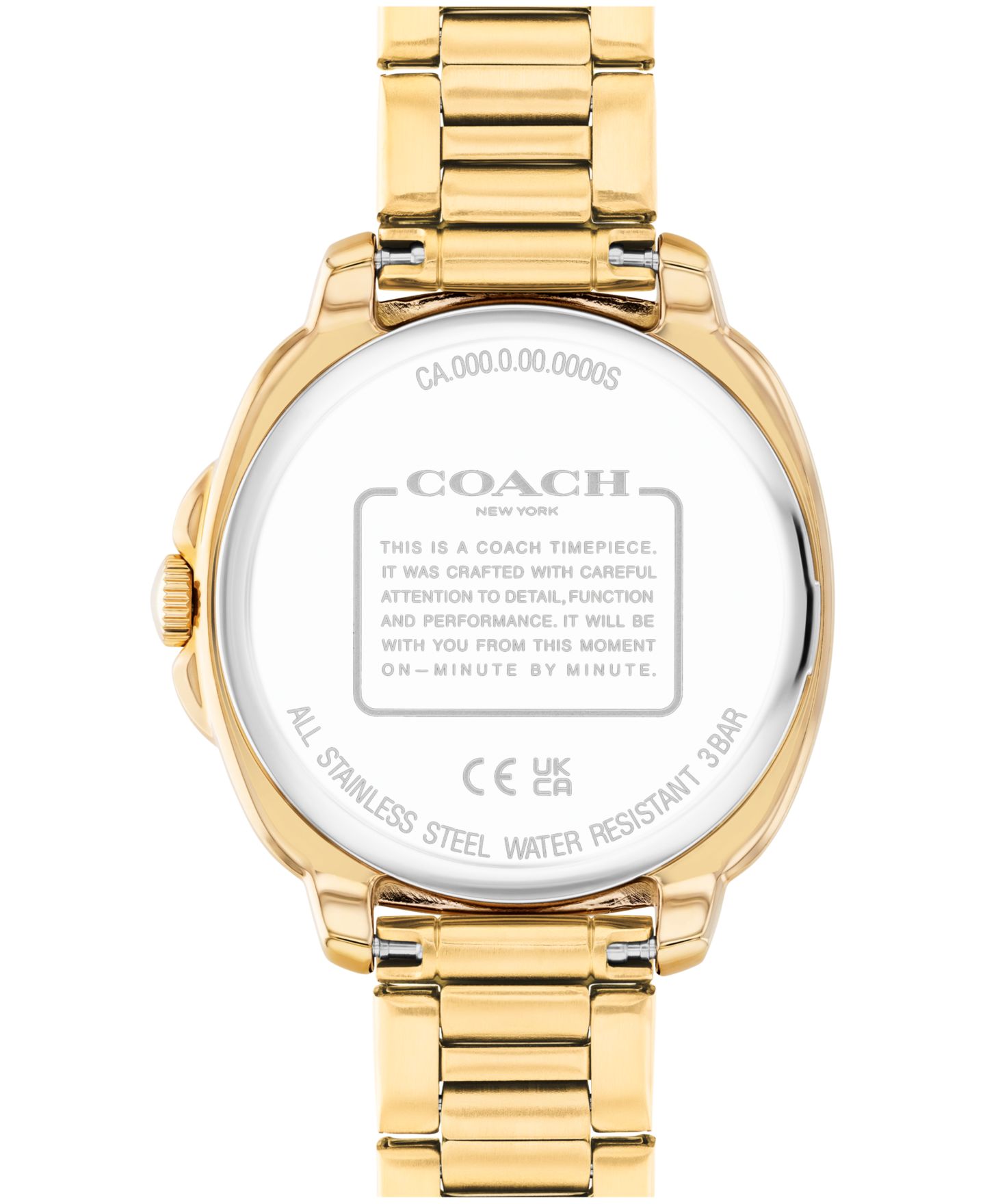 Женские часы Coach Kitt Gold Tone Stainless Steel Bracelet Watch, 34mm — фото 2