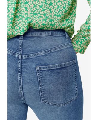 Women's Slim 5-Pocket Stretch Mid-Rise Denim Capri