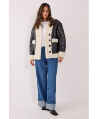 Women's Borg Bonded 80s Aviator Jacket