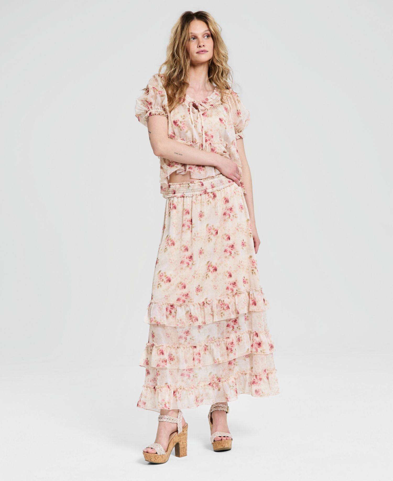 Women's Tiered Maxi Skirt