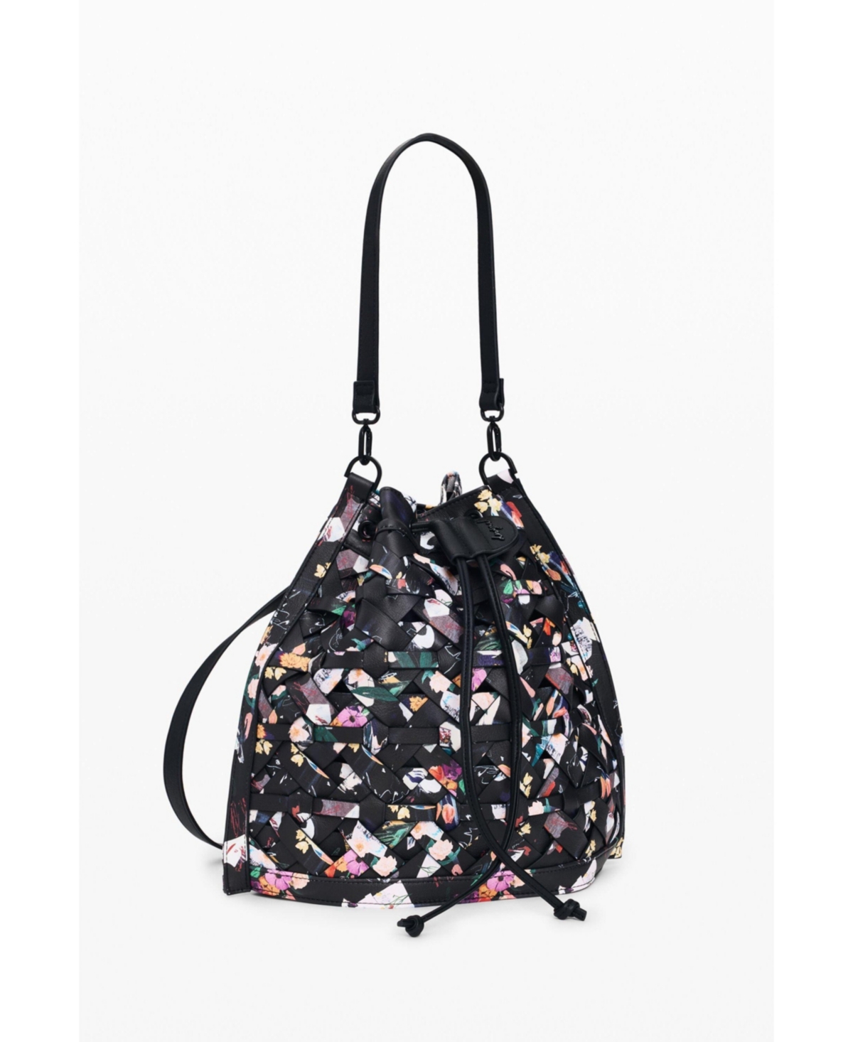 Desigual Women's Medium braided floral backpack