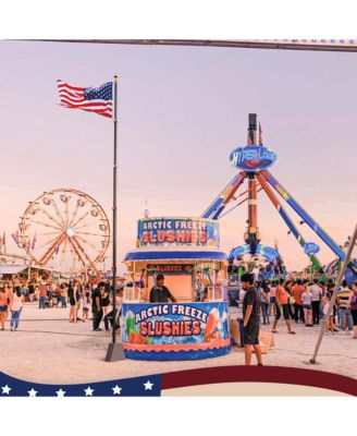 EZ GO 30Ft Commercial Telescoping Flag Pole Kit Portable Display Sign Banner Pole for Outside Hotel Business Events Advertising Flag Black