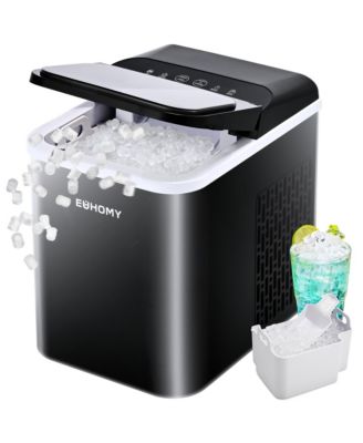 26.5 lbs/24H Nugget Countertop Ice Maker in Black with Auto-Cleaning and 1.5 lbs Ice Storage Capacity