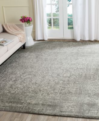  Evoke EVK256S Silver/Ivory 5'1" x 7'6" Area Rug