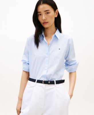 Women's Long-Sleeve Collared Shirt