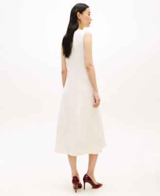 Women's Gold-Tone Button Midi Dress