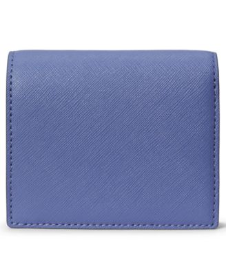 Crosshatch Leather Compact Wallet