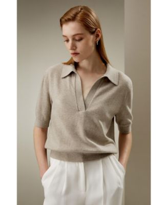 Women's Ultrafine Merino Wool Polo