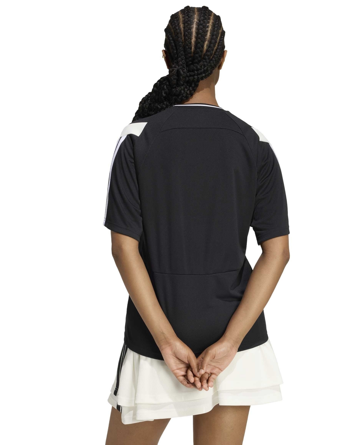 adidas Women's Knitted Short-Sleeve T-Shirt