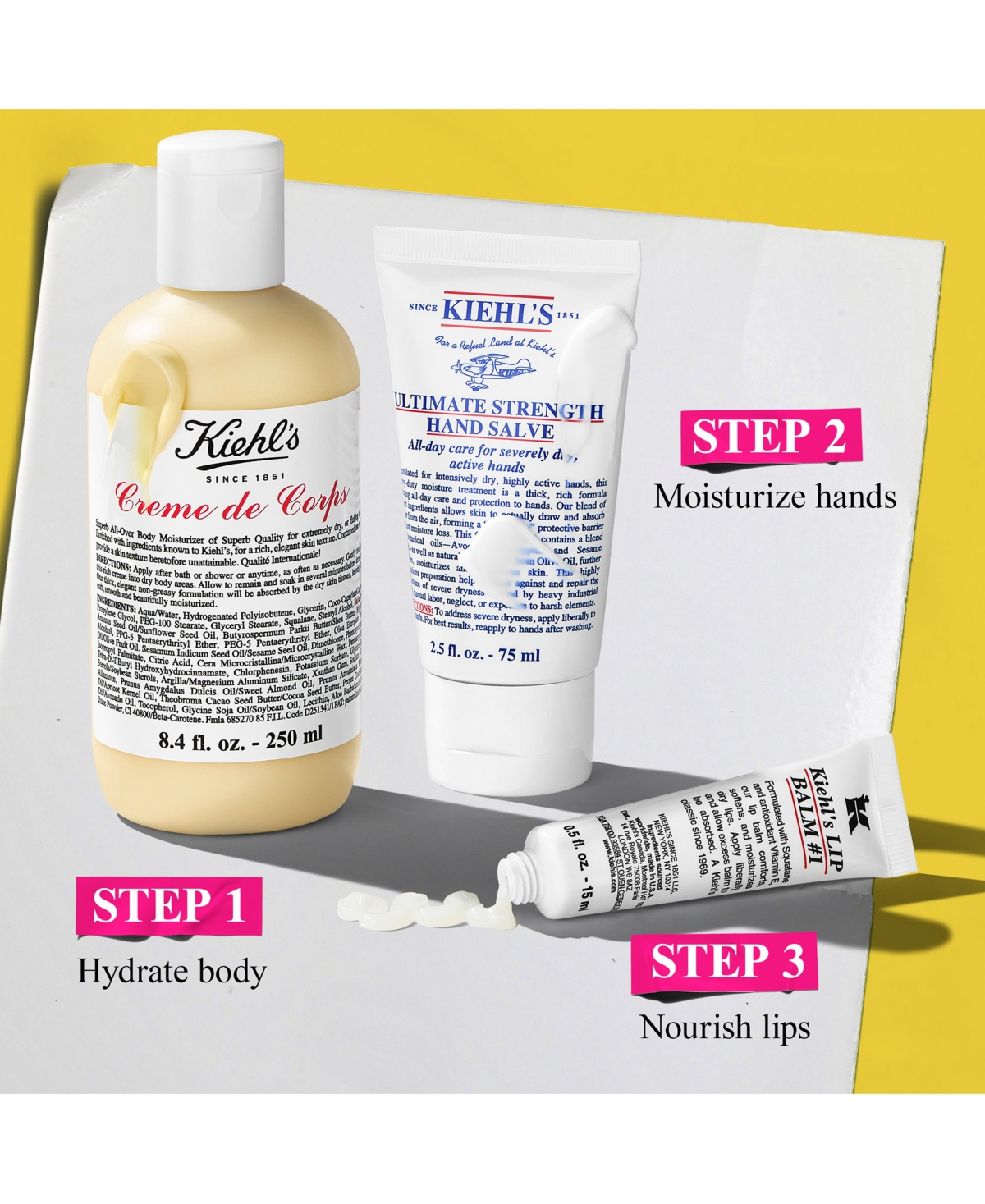 Kiehl's Since 1851 3-Pc. Complete Body Care Moisturizer and Lip Balm Set