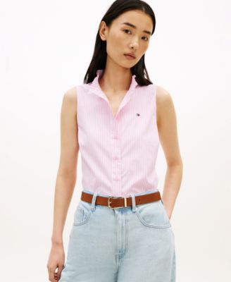 Women's Classic Frill Sleeveless Shirt