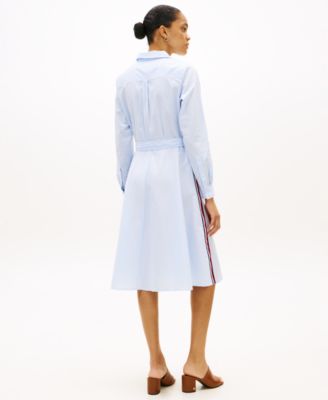 Women's Poplin Collared Shirt Dress