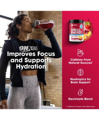 Essential Amino Energy Hydration Plus Focus Powder, Fruit Punch, 30 Servings