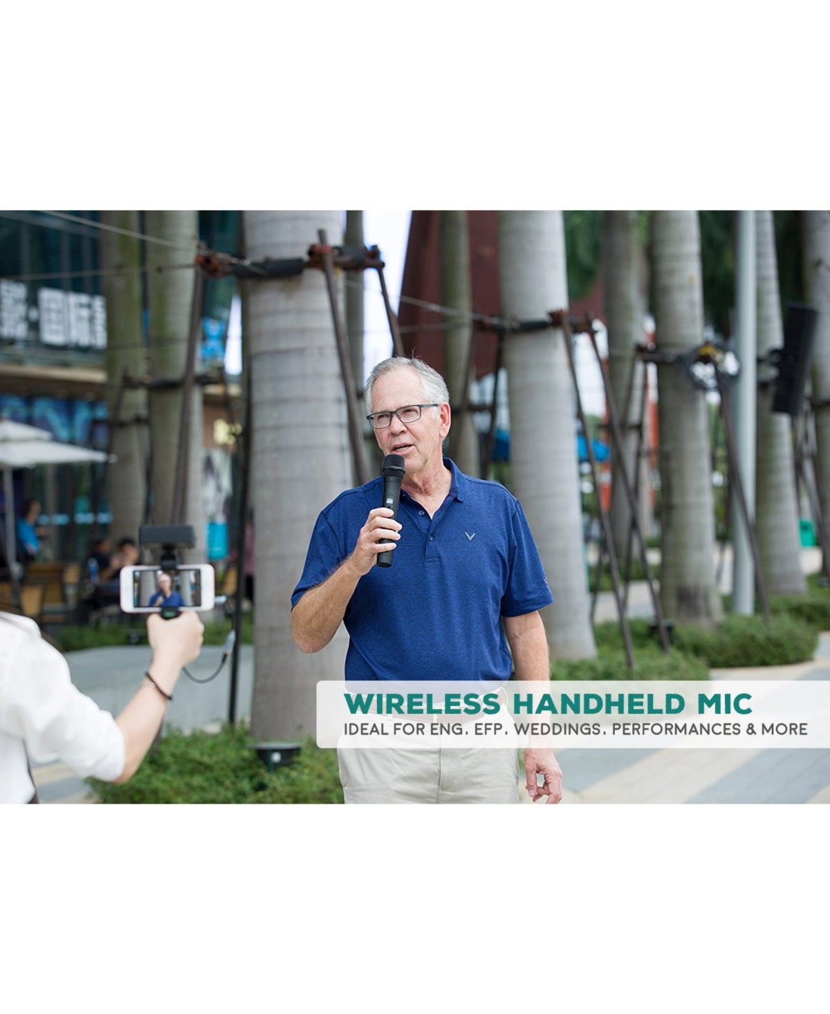 Movo WMIC80 Uhf Wireless Handheld Microphone System