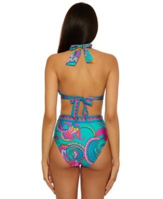 Women's Mykonos Buckle Banded Halter Swim Top