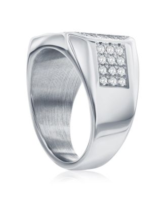 Stainless Steel, CZ Ring