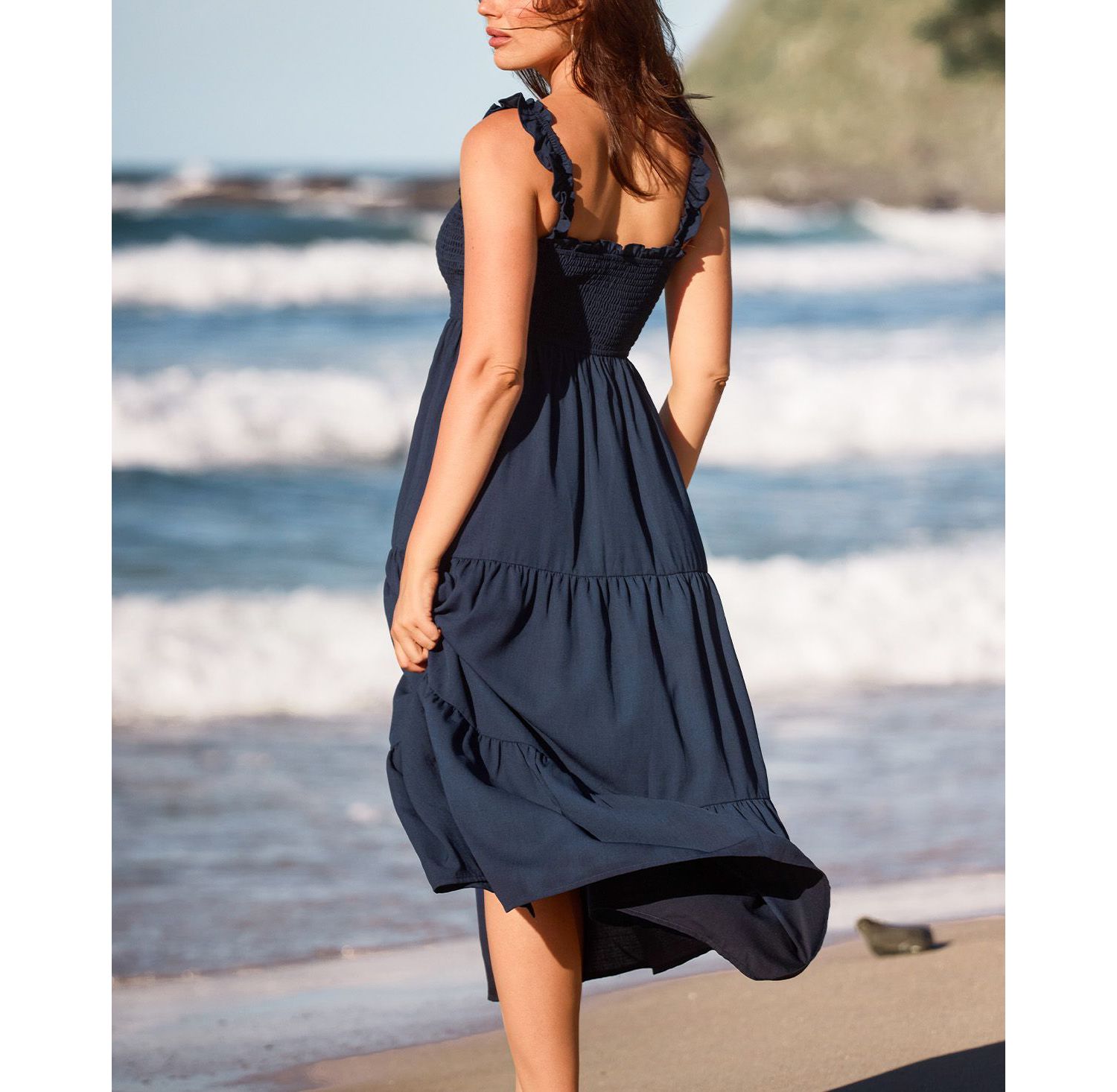Women's Bonus Points Blue Maxi Beach Dress