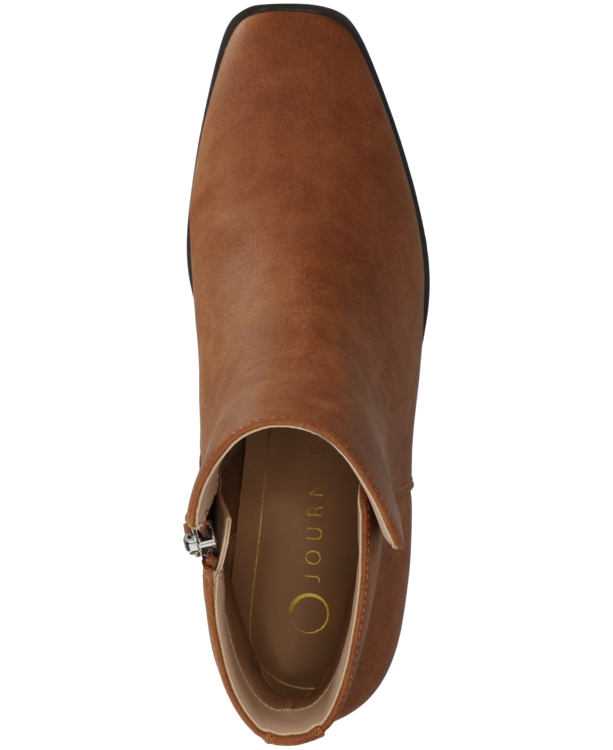 Journee Collection Women's Cappri Block Heel Square Toe Ankle Booties