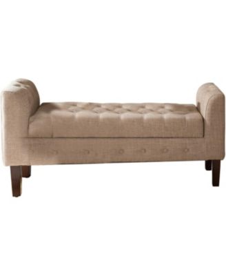 Marceille Upholstered Storage Bench Ottoman