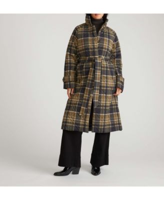 Plus Size Nehra Quilted Coat