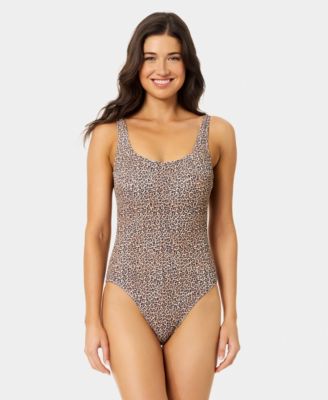 Women's Wild Cat Print One-Piece Swimsuit