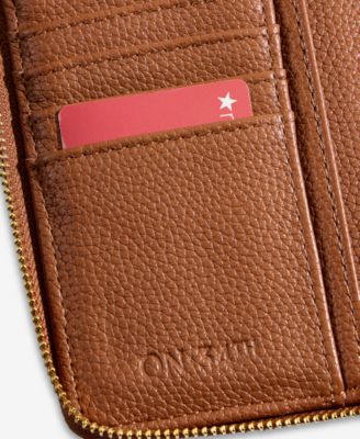 Angii Solid Zip-Around Wallet