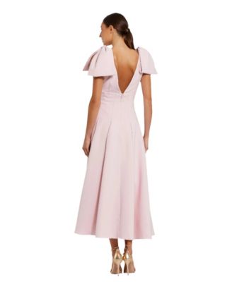 Women's Crepe A Line Midi Dress
