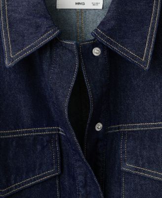 Women's Flap Pockets Denim Shirt
